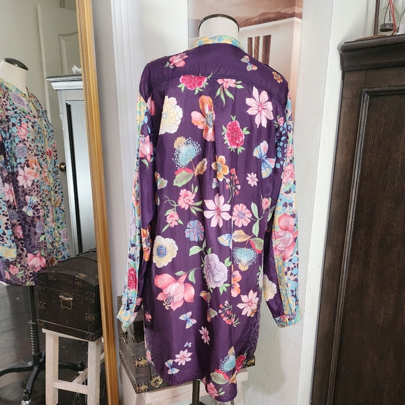 Nwt Johnny Was Silk tunic size Small - Picture 2 of 6